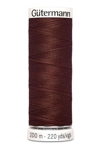 Fil tout coudre 200 m polyester, marron 230