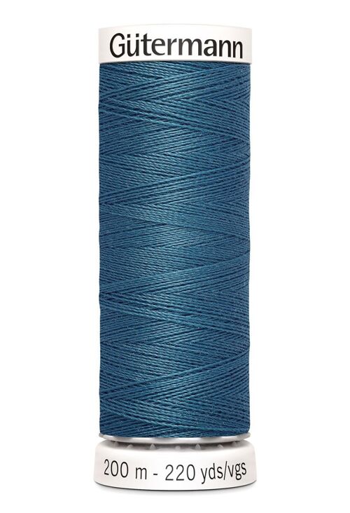 Fil tout coudre 200 m polyester, bleu 903