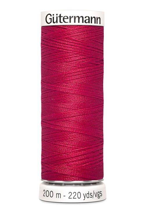 Fil tout coudre 200 m polyester, fushia 909