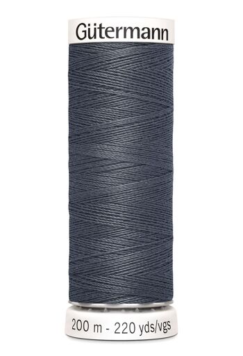 Fil tout coudre 200 m polyester, gris 093