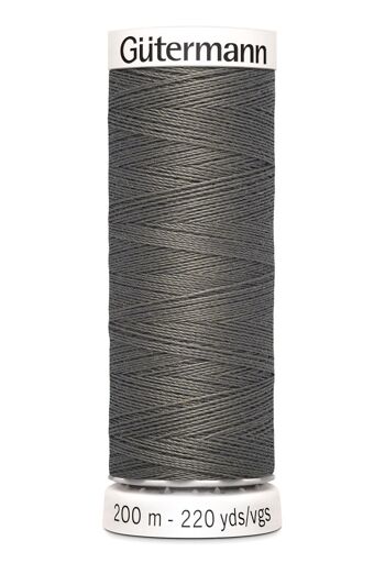 Fil tout coudre 200 m polyester, gris 035