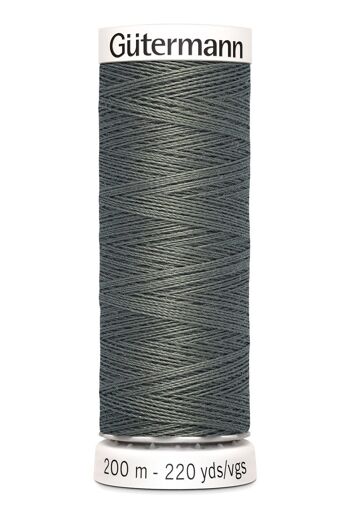 Fil tout coudre 200 m polyester, gris 635