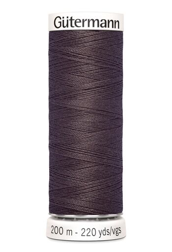 Fil tout coudre 200 m polyester, marron 540