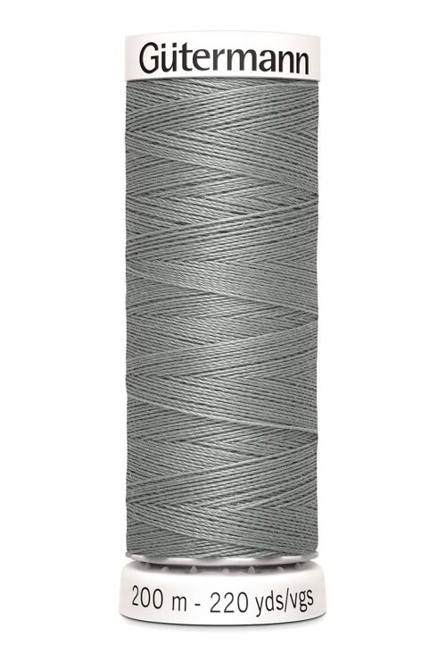 Fil tout coudre 200 m polyester, gris 634