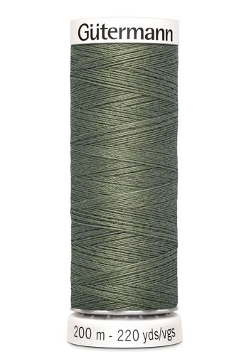 Fil tout coudre 200 m polyester, gris 824