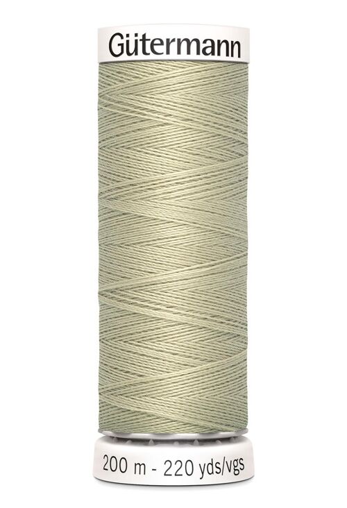 Fil tout coudre 200 m polyester, gris clair 503