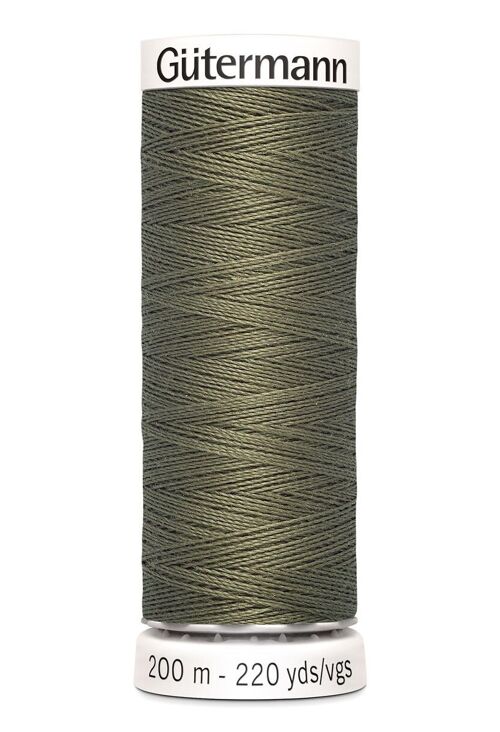 Fil tout coudre 200 m polyester, gris 825