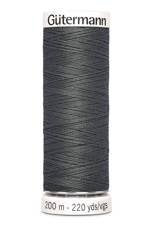 Fil tout coudre 200 m polyester, gris foncé 702