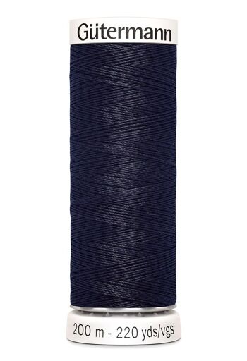 Fil tout coudre 200 m polyester, marine 032