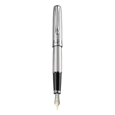 Stylo Plume Excellence A2 Guilloché chrome 14 ct