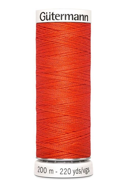 Fil tout coudre 200 m polyester, orange 155