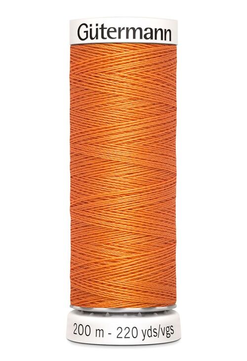 Fil tout coudre 200 m polyester, orange 285