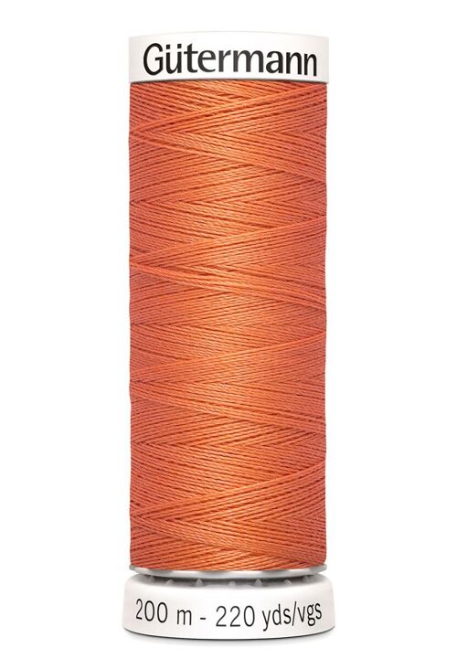 Fil tout coudre 200 m polyester, orange 895