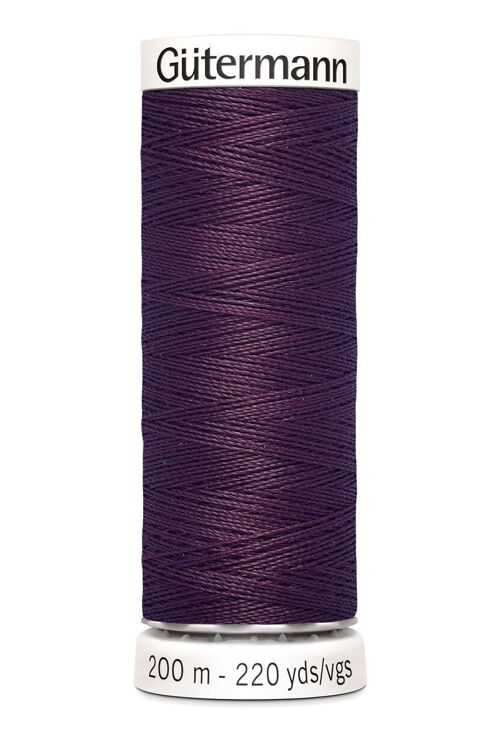 Fil tout coudre 200 m polyester, prune 517