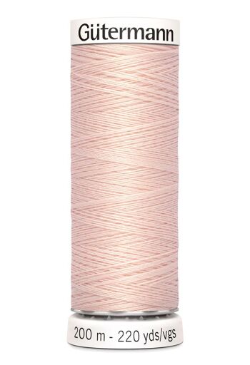 Fil tout coudre 200 m polyester, rose 658