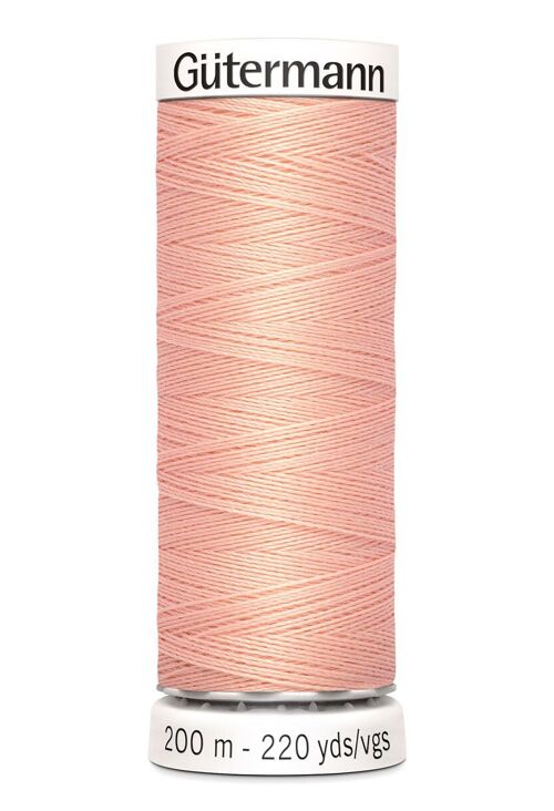 Fil tout coudre 200 m polyester, rose 165