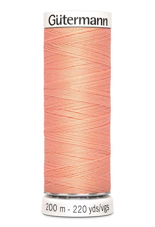 Fil tout coudre 200 m polyester, rose 586