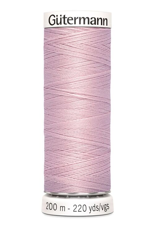 Fil tout coudre 200 m polyester, rose 662