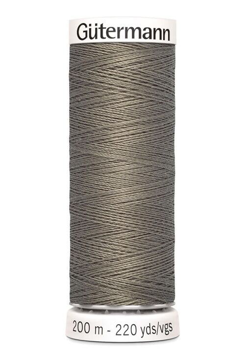 Fil tout coudre 200 m polyester, taupe 241