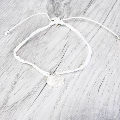 Lahaina Seashell Friendship Bracelet - White