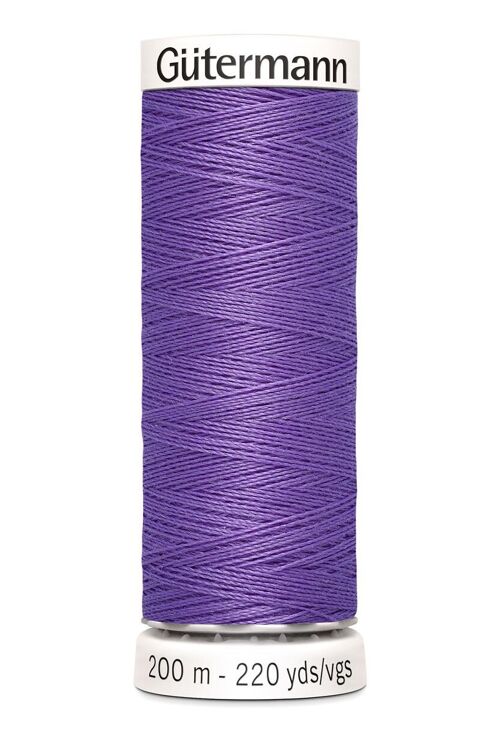 Fil tout coudre 200 m polyester, violet 391