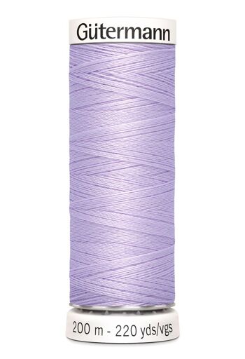 Fil tout coudre 200 m polyester, violet 442