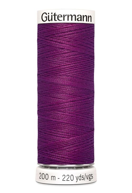 Fil tout coudre 200 m polyester, violet 718