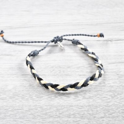 Balangan Handmade Surf Bracelet - Grey tone