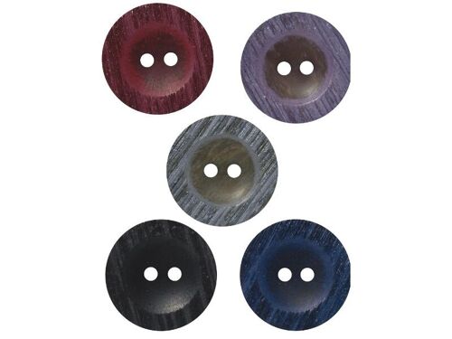 Lot de 7 boutons Ø 30 mm Violet