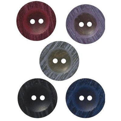 Lot de 7 boutons Ø 30 mm Violet