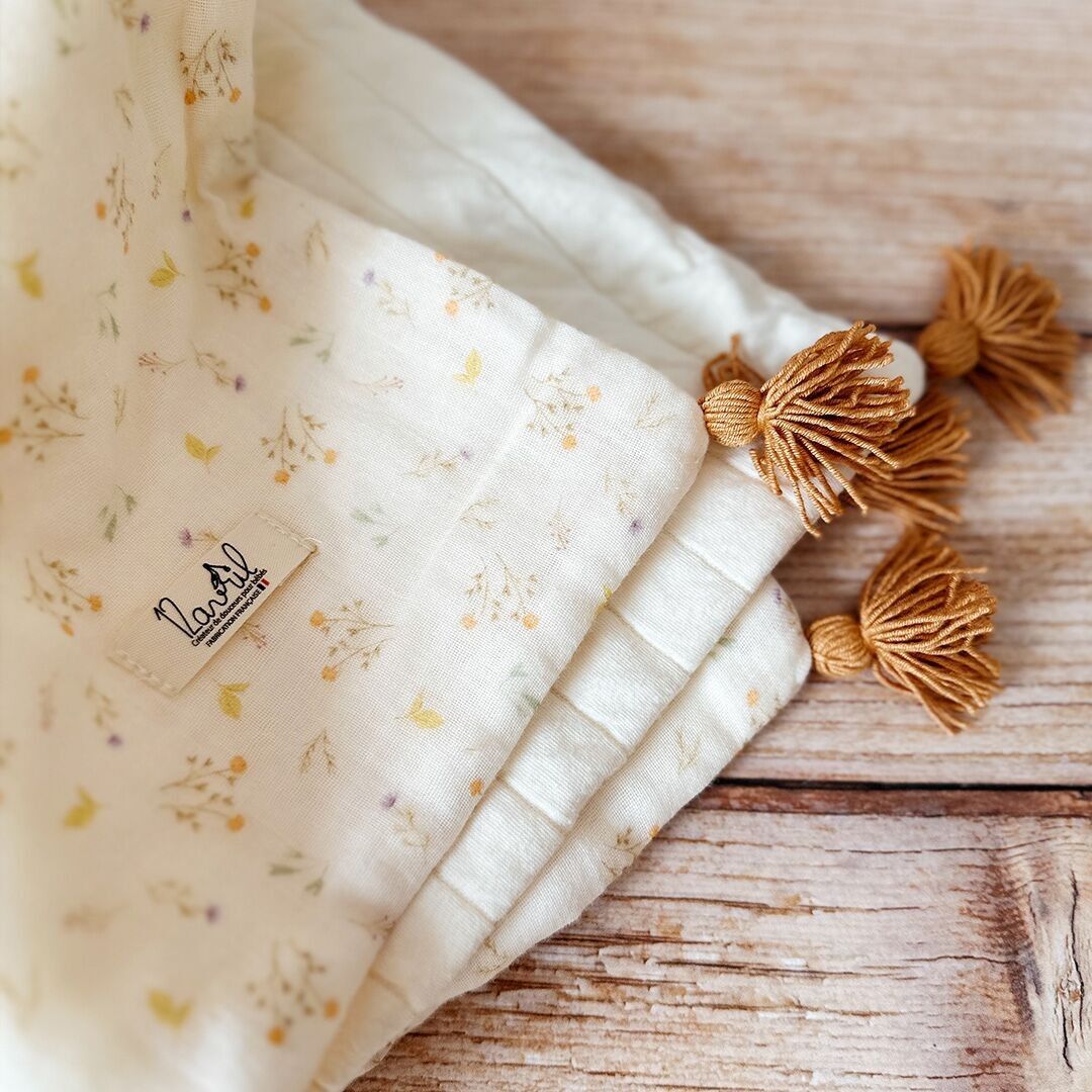 MANTA DE VERANO PEQUEÑA - FLORES DEL CAMPO