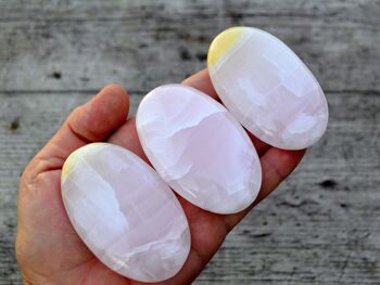 Pierre de palme rose Mangano Calcite (55 mm - 90 mm) 5