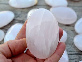 Pierre de palme rose Mangano Calcite (55 mm - 90 mm) 10