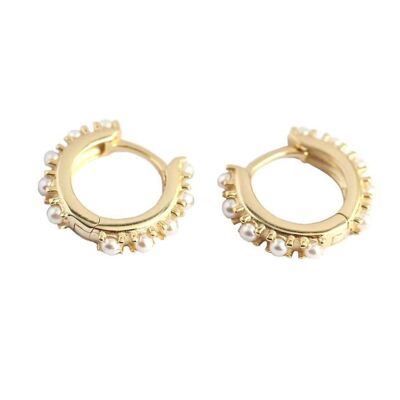 BROOKE PEARL HOOPS 1,3CM