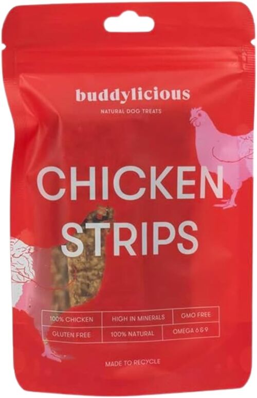 Buddylicious 100% Natural Chicken Strips Dog Treats