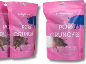 Gâteries pour chiens Buddylicious Croquants de porc 100 % naturels 2