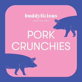 Gâteries pour chiens Buddylicious Croquants de porc 100 % naturels 7