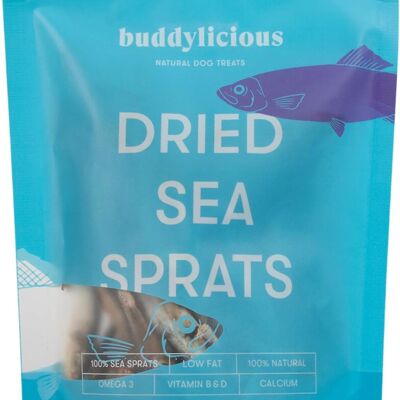 Buddylicious Snack per cani spratti di mare naturali al 100%.
