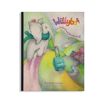 Willybo - Un éléphant en mouvement (livre pour enfants en papier d'herbe) 1