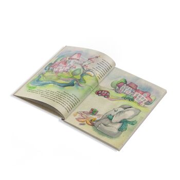 Willybo - Un éléphant en mouvement (livre pour enfants en papier d'herbe) 2