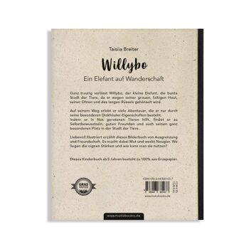 Willybo - Un éléphant en mouvement (livre pour enfants en papier d'herbe) 3