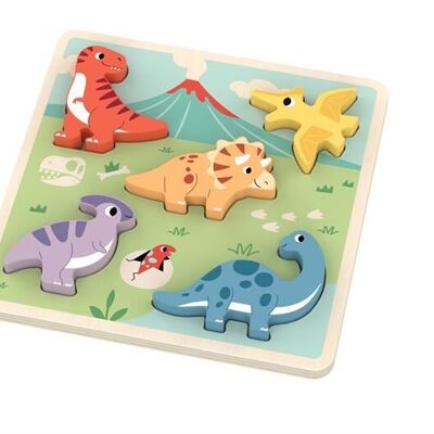 Magni - Puzzle Dino, piccolo, 100% FSC