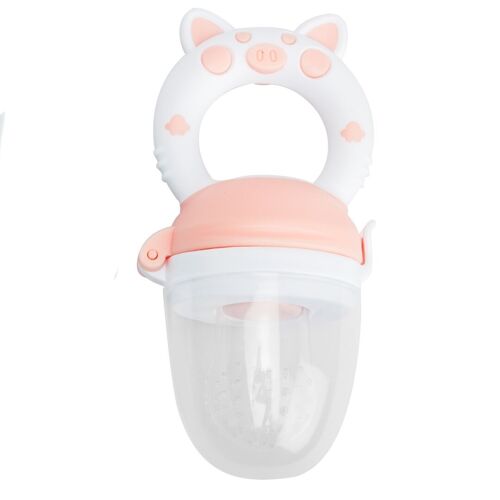 Food feeder pacifier, pink