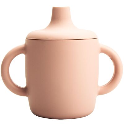 Vaso para sorber, silicona. Rosa polvorienta, homologada LFGB