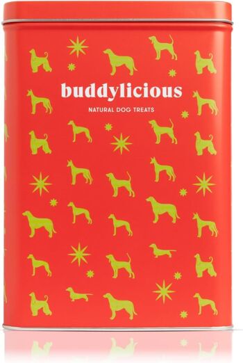 Buddylicious Friandises naturelles pour chiens en boîte rouge