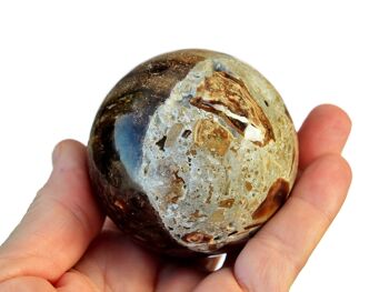 Sphère de cristal de calcite chocolat (50mm - 60mm) 3