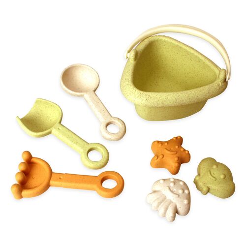 Beach set of wheat straw, 7 pcs