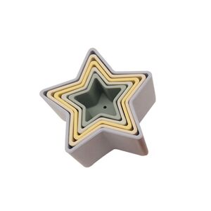 Tour d'empilage en silicone avec. boîtes en forme d'étoile