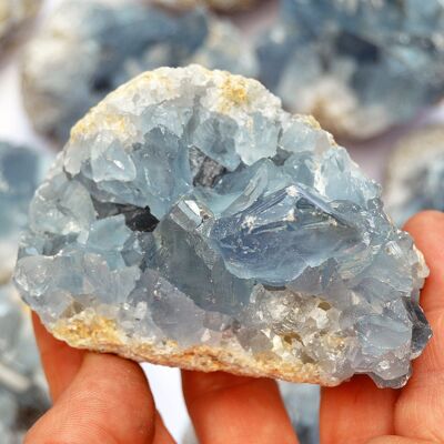 Grappolo di cristalli di celestite (60 mm - 70 mm)