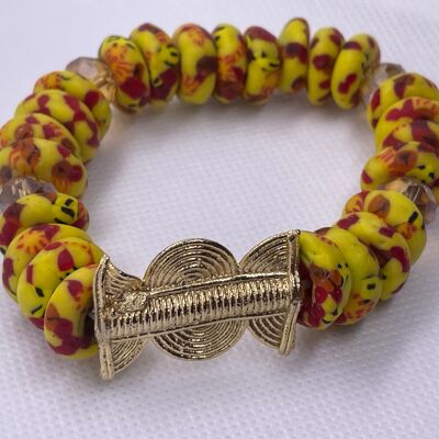 Bracelet perle en poids baoulé